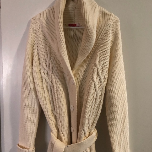 NWOT MANHATTAN WOMEN’S CABLE KNIT CARDIGAN - Picture 3 of 3